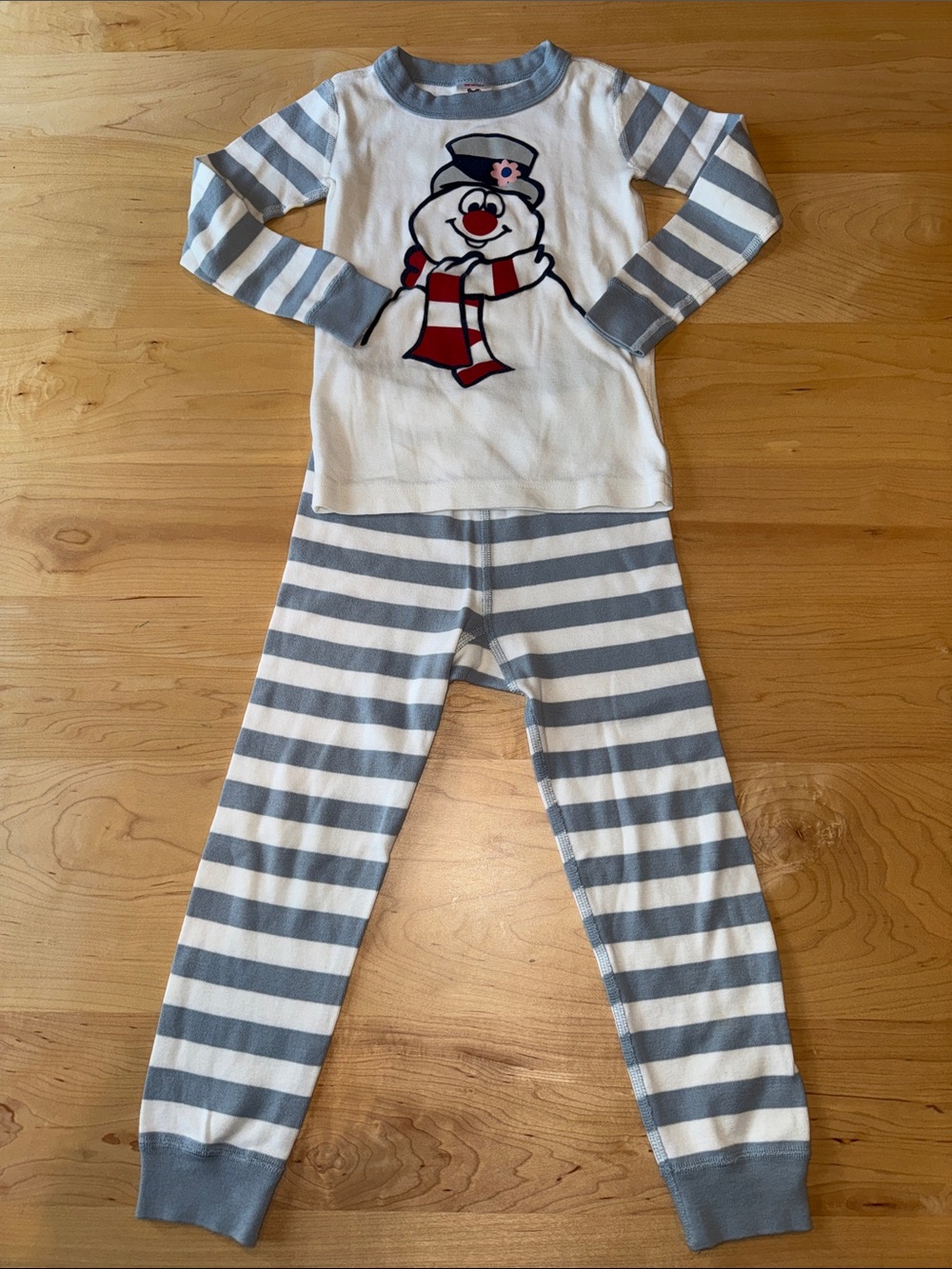 Hanna Andersson Limited Edition Frosty the Snowman Christmas Long John Pajamas 4